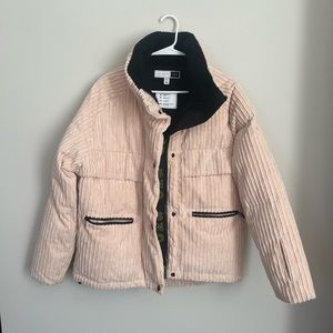 Womens **blush Corduroy Ski Jacket By Topshop Sno